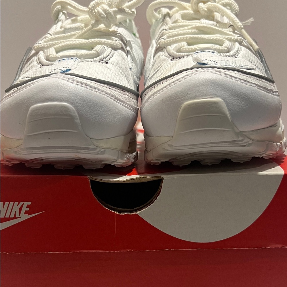 Nike Kids White and Blue Sneakers